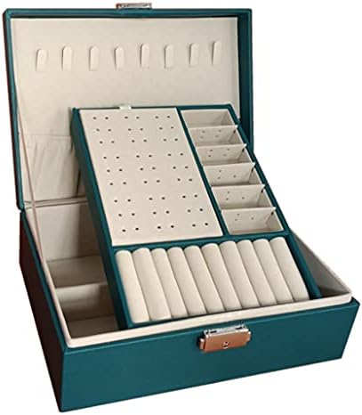 Кутия за опаковане на Преносим стил на Дисплея за Съхранение на Бижута от кожа CHYSP Многофункционална, с чекмедже