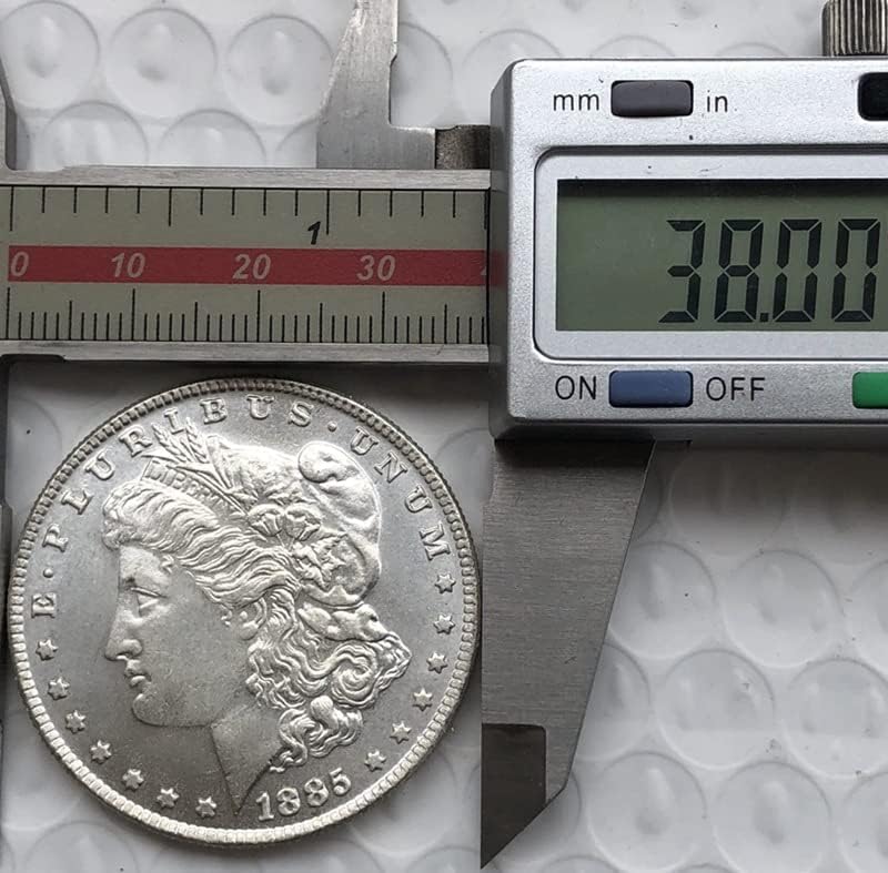 Американска Монета Морган Издание 1895P Сребърен Долар Месинг със сребърно покритие Антикварни Чуждестранни Възпоменателни Монети, Ръчно изработени