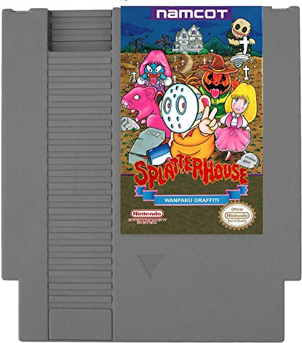 Splatterhouse (Wanpaku Графити) - Превод от английски - (Nintendo Entertainment System, NES) Касета за възпроизвеждане на видео игри с универсален хазартни корпус и ръководството на потребителя