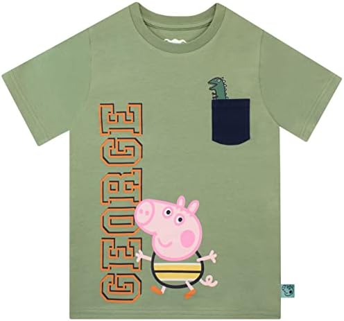 Комплект от тениска и Шорти за момчета Peppa Pig и George Pig