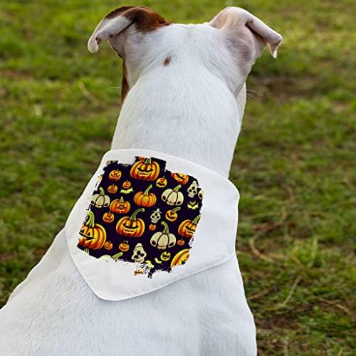 Нашийник-Кърпа за домашни любимци на Хелоуин - Игрален Яка-Шал - Кърпа За Кучета с Колоритен дизайн - L