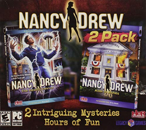 Nancy Drew - Alibi in Ashes & The Deadly Device 2-Pack (PC-DVD) (XP, VISTA, Windows 7, Windows 8) Детективска игра за PC