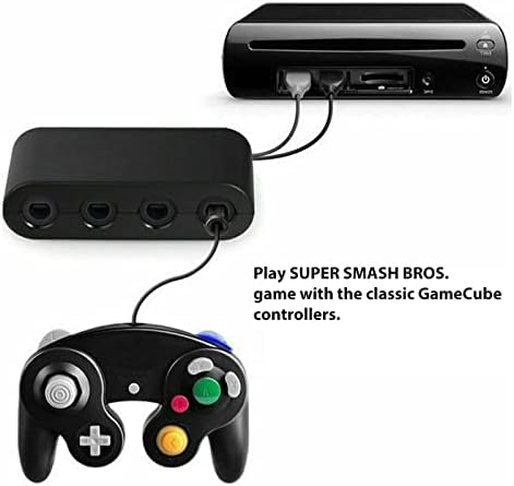 Държач за адаптер Gamecube контролер с 4 порта за Nintendo Switch Wii U и PC USB Нова