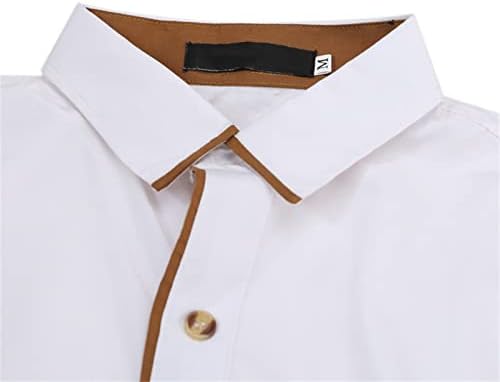 Maiyifu-GJ Мъжки Бизнес Риза с дълъг ръкав, Стилни Приталенные Ризи с копчета, Однотонная Лека Риза С отложным яка