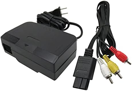 eStarpro захранване с ac адаптер AV кабел (за Nintendo 64) N64 в пакет