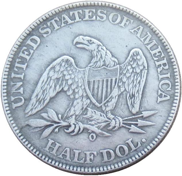 Възпоменателна Монета-Копие на Знамето на САЩ в Полдоллара 1852 година с Посеребренным покритие