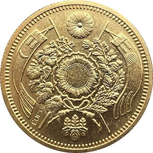 Монета на Повикване 1889 Испания 20 Песета - Алфонсо XIII Копирни Монети Събиране на Подаръци Колекция от монети