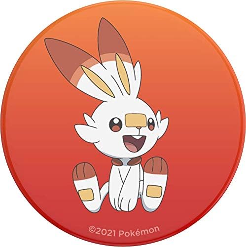 PopSockets PopGrip: замяна дръжка за телефони и таблети - Pokemon - Scorbunny Fade