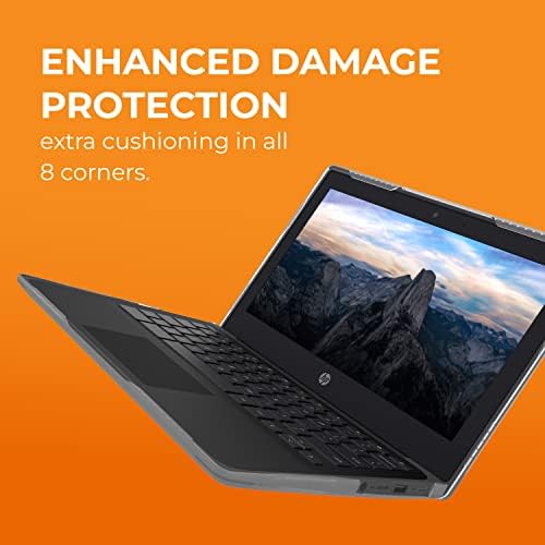 Защитен калъф за лаптоп Gumdrop BumpTech подходящ за HP Chromebook 11 G8/G9 EE (миди). Предназначени за деца, ученици К-12, учители и класни стаи – Защита от удари и надраскване – Черна
