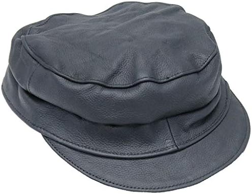 Jamin' Leather® - Класически байкерская шапка H127 Черен цвят
