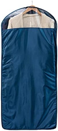 EYHLKM Торба за прах за дрехи, Подвесная чанта За съхранение вкъщи, Палта, Костюми, декорация, Чанта за дрехи, прахоустойчив, калъф, може да се пере (Цвят: синьо размер: 60x110 см)
