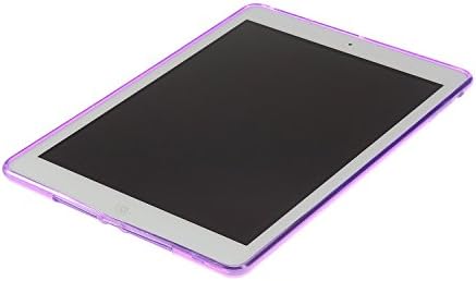 Калъф за iPad air, Леки Гелевый калъф Jaorty Crystal Clear от TPU с амортизация за Apple iPad air, Мек Прозрачен, Лилаво