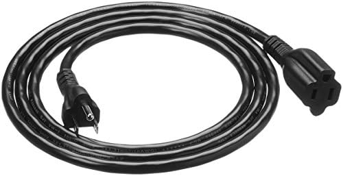 Удължител Basics - 6 фута - САЩ - Черно и удължителен кабел - 3 метра - САЩ - Черен