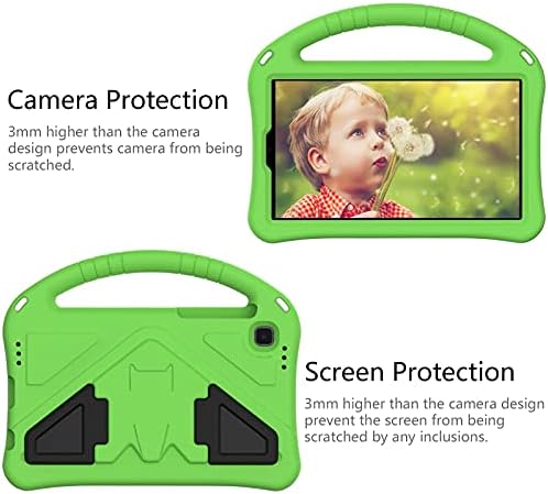 Калъф за таблет за деца, калъф за Samsung Galaxy Tab A7 Lite Case 2021, 8,7-инчов калъф SM-T225/T220, за деца, Eva, Удароустойчив, лесен, защитен от падане, Калъф за таблет, чанта за tablet PC (Цвят: зелен)