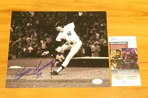 Бейзболен клуб Rich Goose Gossage ню ЙОРК Янкис Подписа снимка с размер 8x10 с JSA COA - Снимки на MLB с автограф