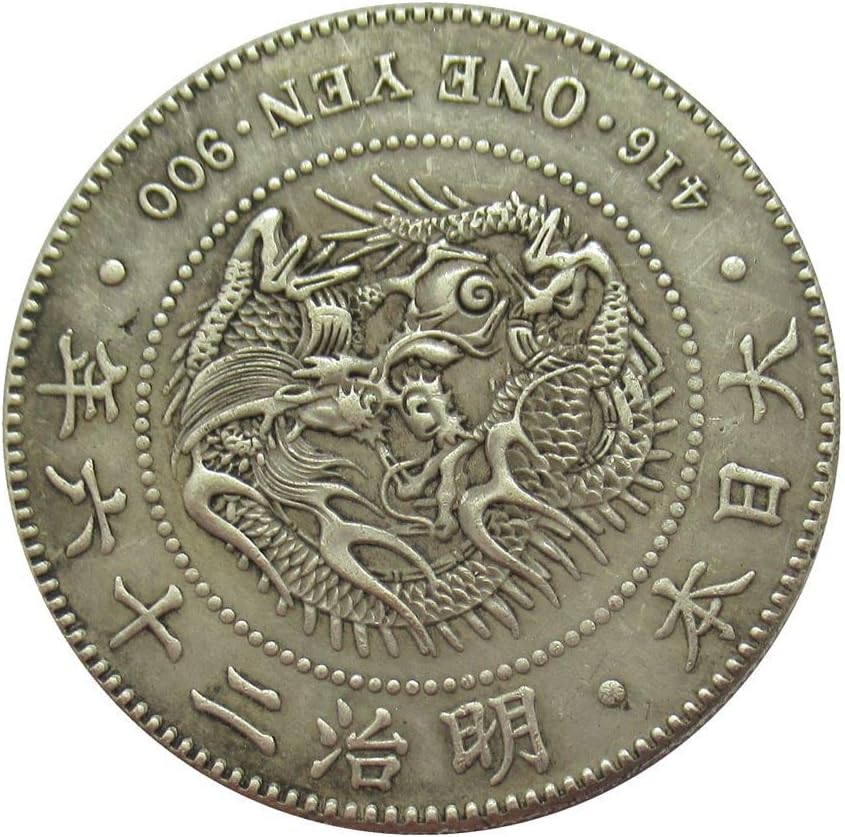Японски Сребърен долар Мейджи 26, сребърно покритие Копие на Възпоменателни монети