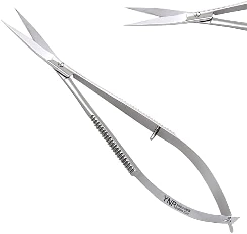 Пролетни Ножици за бродерия и Кръстат Бод, Малък Инструмент за Бродерия, Ножици (Сребрист Директни)