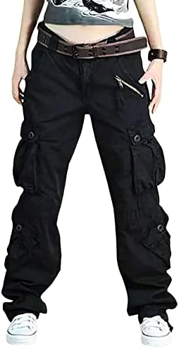 Дамски Ежедневни Работни Панталони-карго CHARTOU с Много Джобове, Туристически Тактически Дълги Панталони в стил Милитари