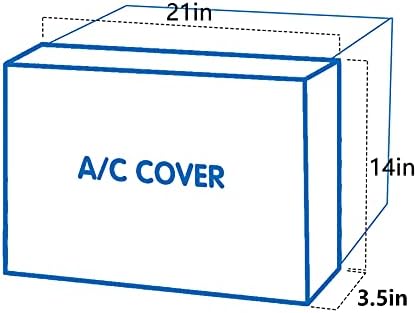 На кутията на климатика Air Jade за стая, с двойна изолация Вътре, Седалките за прозорец на блок ac, Бежов Малък, 21 x 14 x 3.5 инча (Д x В x д)