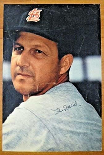Стан Музиал Подписа Винтажную Журнальную снимка на 1960-те години - Снимки на MLB С автограф