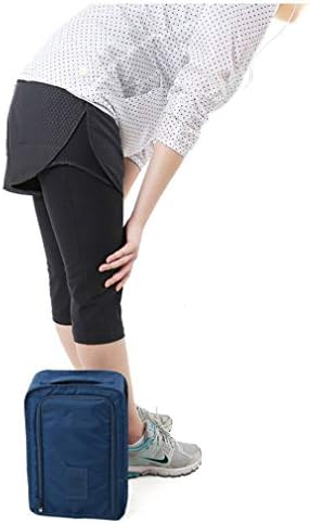 Nunubee Черна чанта за съхранение на обувки с голям капацитет, двупластова чанта за мультиобуви - 8*11.8*4.5/2 Опаковка