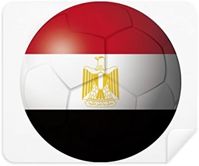 Египет Национален Флаг Футбол Футбол Плат За Почистване на Екрана за Пречистване на 2 елемента Замшевой Тъкан