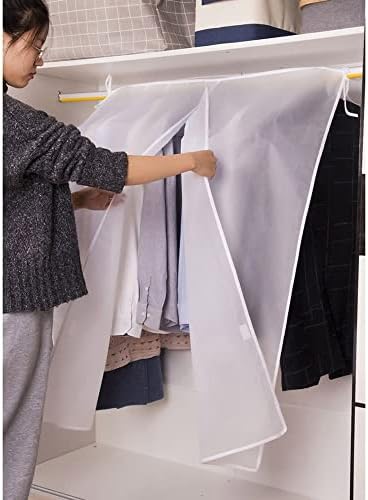 UXZDX Прозрачен Шкаф за дрехи, Прахоустойчив калъф за окачен чанти, Влага банка, Моющаяся Подвесная чанта за съхранение (Цвят: прозрачен размер: 110x120 см)