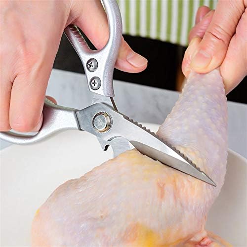 ГЛУПАК Занаятчийски Ножици, Домакински Ножици От Неръждаема Стомана Домакински Мощна Ножица За Пиле на Костите Многофункционални Професионални Остри Ножици ножица