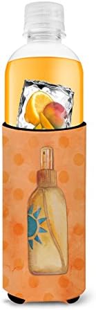 Carolin's Treasures BB8263TBC Съобщение в бутилка Оранжевото Обнимающее устройство за високо момче, Грах, Оранжевото, С ръкав-интеркулер, Може да се Пере в машина, Обнимающее устройство за напитки, Сгъваема Изолатор