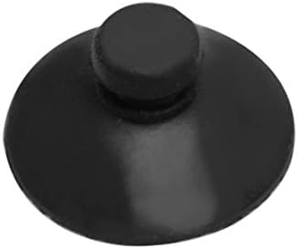 uxcell Гумена Домакински Стенни Издънка на Кръгла Форма с Диаметър 20 мм и 6 БР Черен цвят