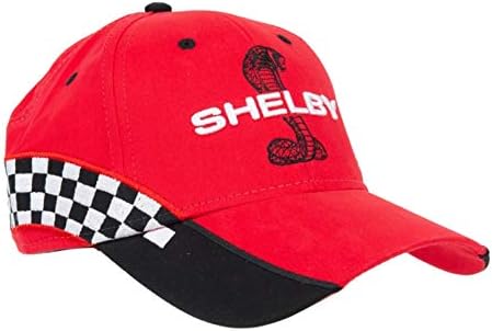 Състезателна шапка Shelby Змия в Червената клетка | Официално лицензиран продукт Shelby® | Регулируема, подходяща за всички по един размер