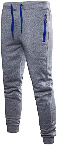Мъжки панталони в стил хип-хоп, Удобни Спортни Панталони с маншети, Обикновен анцуг Дантела с Джоб, Мъжки панталони 44x30
